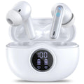 HKERR Wireless Earbuds Bluetooth 5.3 Headphones with 4 Mics ENC Noise Cancelling Wireless Headphones IPX7 Waterproof Earbuds 50H Deep Bass Sport Bluetooth Earbuds for Sports Workout